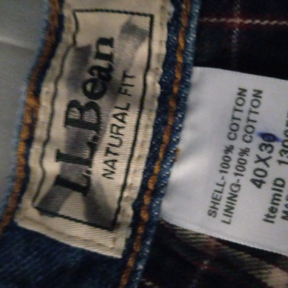Ll bean blue jeans size 40×36 - Picture 3 of 5